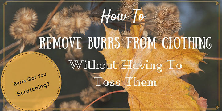 How To Remove Burrs From Clothing