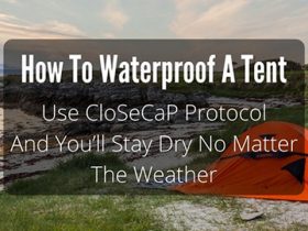 How To Waterproof A Tent
