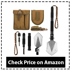 FiveJoy Military Folding Shovel